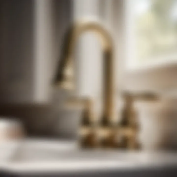 Vintage Brass Faucet for Laundry Room Sink