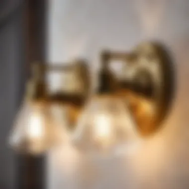 Vintage Brass Vanity Light sconces