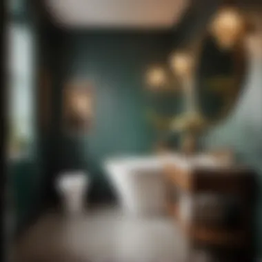 Chic small bathroom decor with vintage charm