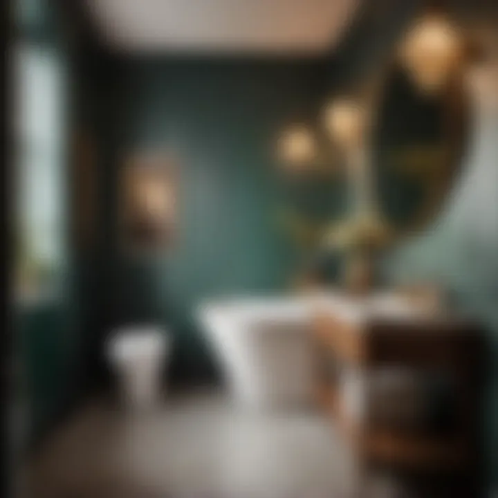Chic small bathroom decor with vintage charm