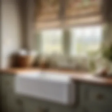 Vintage Farmhouse Sink Styling Vintage Farmhouse Sink with Country Cottage Vanity