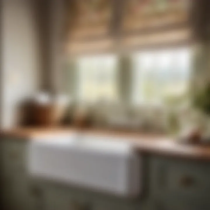 Vintage Farmhouse Sink Styling Vintage Farmhouse Sink with Country Cottage Vanity