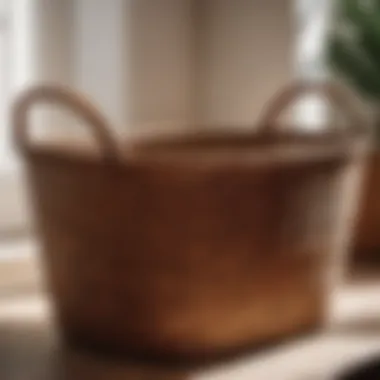 Timeless Appeal of Handwoven Wicker Basket Vintage Handwoven Wicker Basket