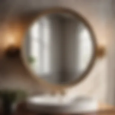 Vintage Charm Vintage Inspired Round Tilt Bathroom Mirror
