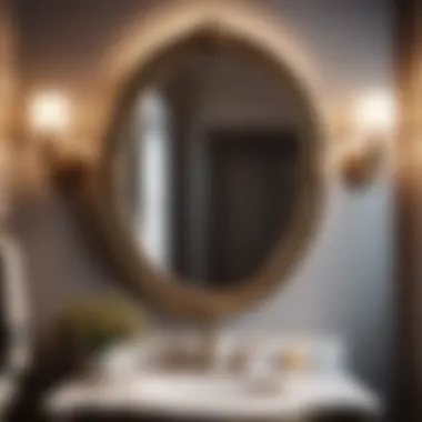 Vintage Inspired Wall Mirror for Small Powder Rooms