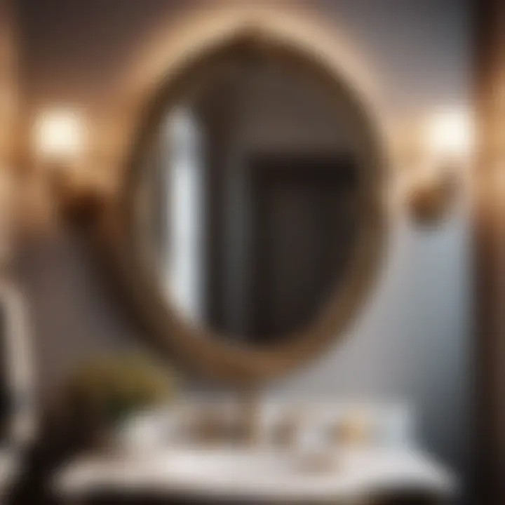 Vintage Inspired Wall Mirror for Small Powder Rooms