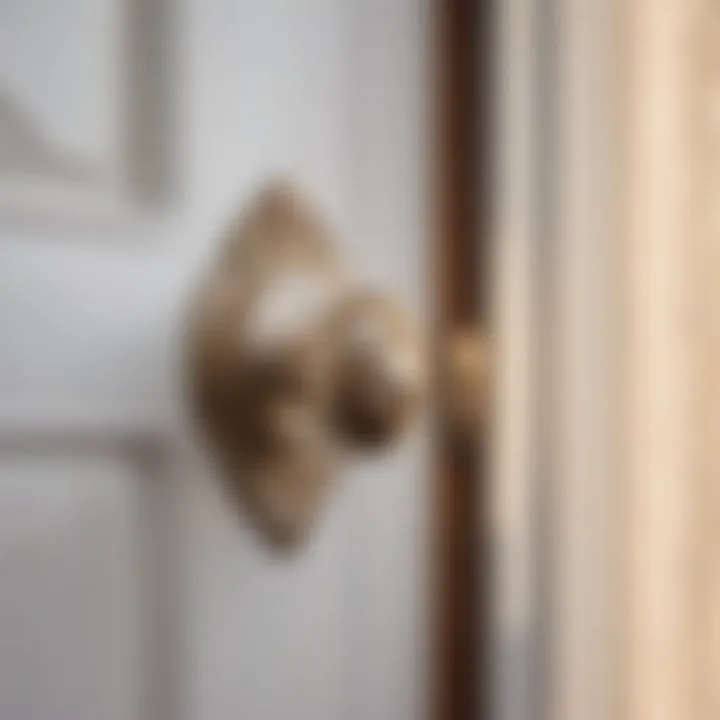 Vintage Inspired White Door Knob with Ornate Victorian Details
