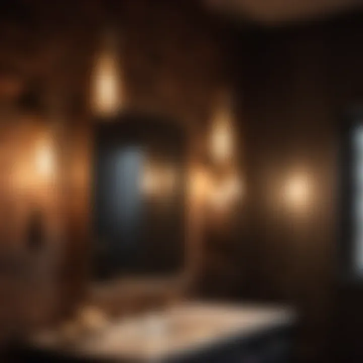 Industrial Bathroom Remodel: Vintage Industrial Lighting Fixture