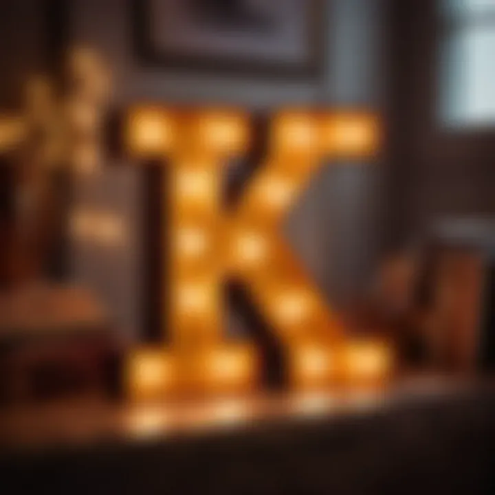 Vintage Marquee Letter Lights