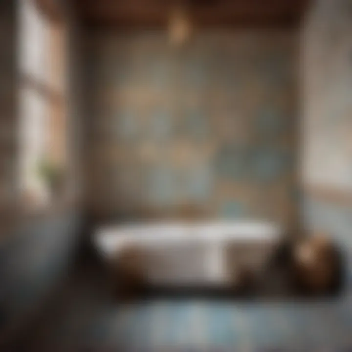 Vintage Moroccan Bathroom Tile