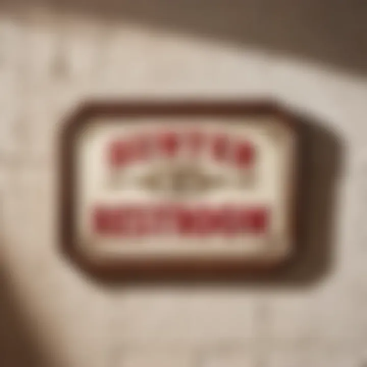 Vintage-inspired restroom sign with a touch of nostalgia