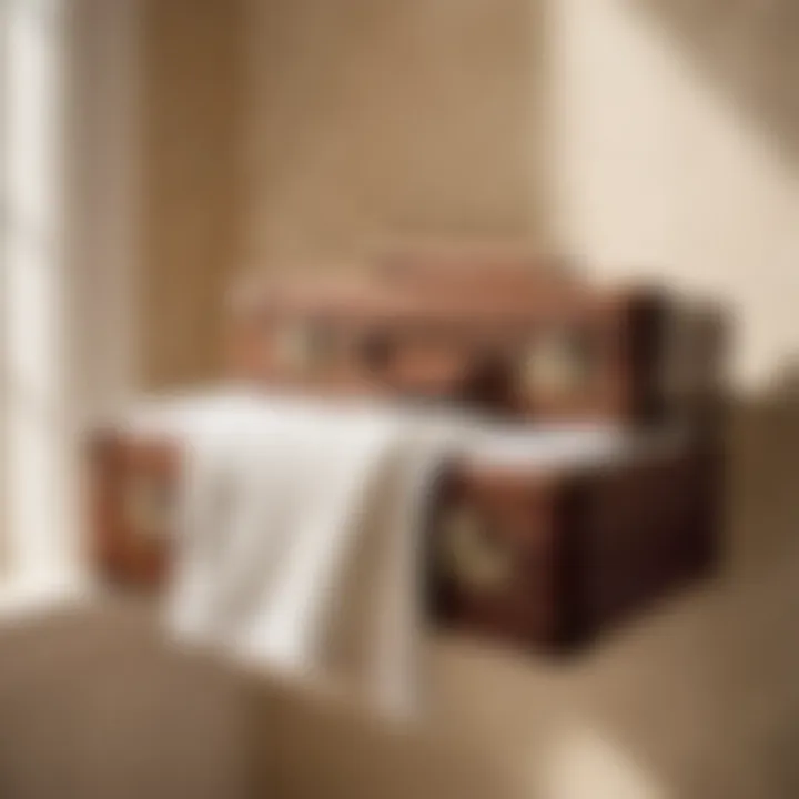 Vintage suitcase towel hanger idea