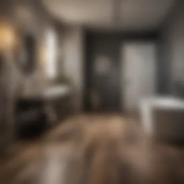 Luxury Vinyl Planks in Bathroom Luxury vinyl planks in elegant bathroom setting