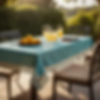 Vinyl Tablecloth for Outdoor Dining