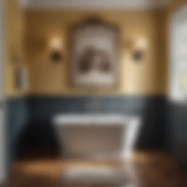 Step-by-step installation of wainscoting in a bathroom