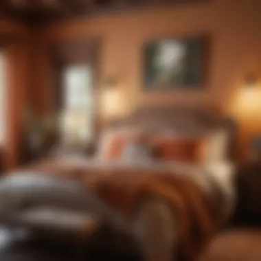 Serene Warm Color Palette Warm color palette for a serene rustic bedroom
