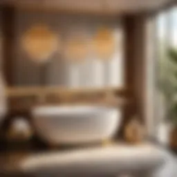 Warm Light Illuminating Luxurious Bath Accessories