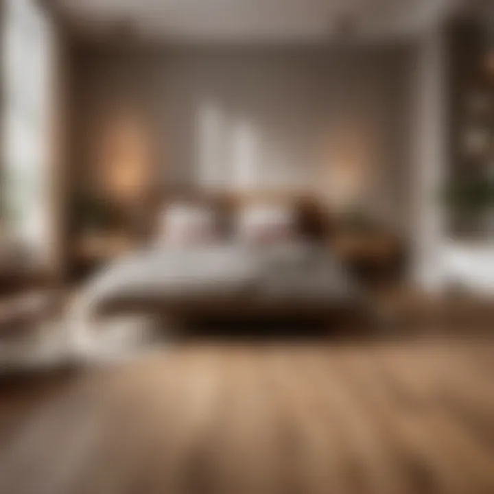 Warm Oak Wooden Planks Bedroom