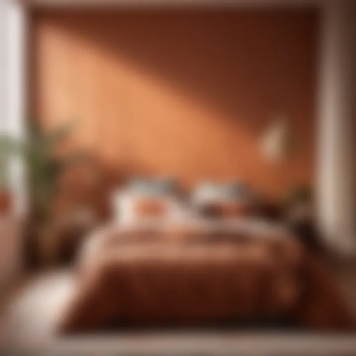 Warm Terracotta Accent Wall
