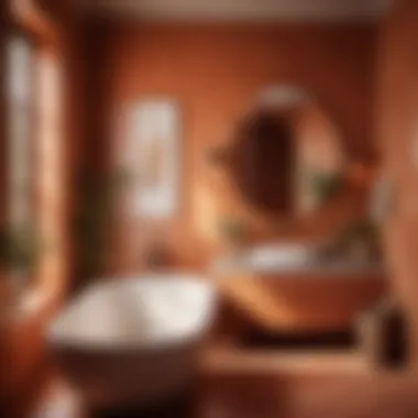 Inviting Terracotta Warmth Warm Terracotta Bathroom Ambiance