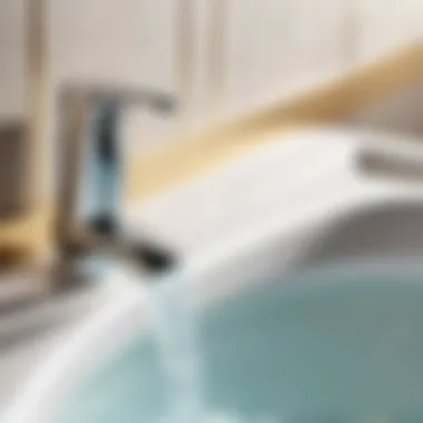 Illustration of water flow in a flush system