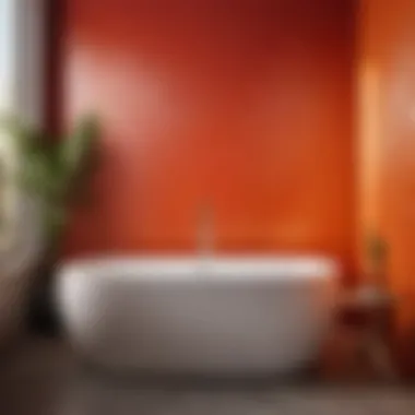 Resilient Moisture-Proof Paint Water-resistant bathroom paint in action