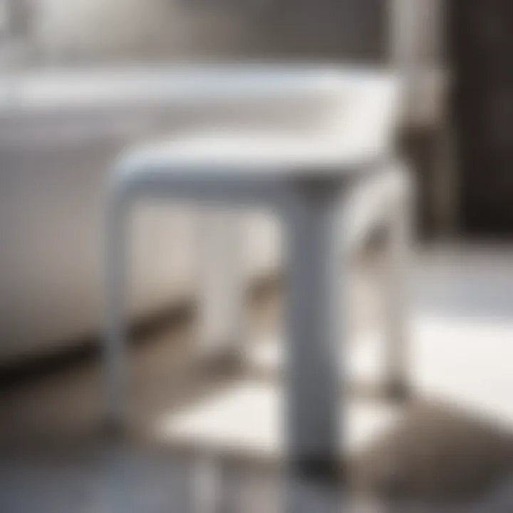 Sleek Modern Design Bath Stool