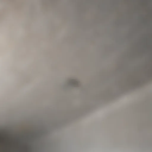 Waterproof paint applied to bathroom ceiling showing texture and finish