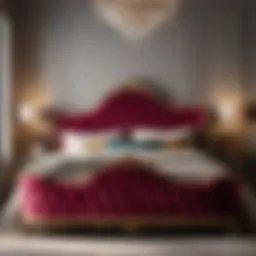 Luxurious Velvet Upholstered Bed Frame