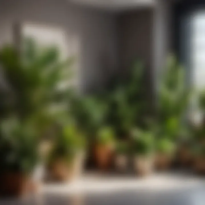 Diverse Indoor Plant Selection Variety of indoor plants on display