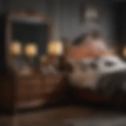 Elegant solid wood bedroom furniture set showcasing craftsmanship