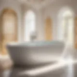 Luxurious whirlpool bath jet cover with intricate design