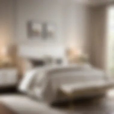 Sleek and Stylish Bedroom Ensemble White Bed Frame and Nightstands