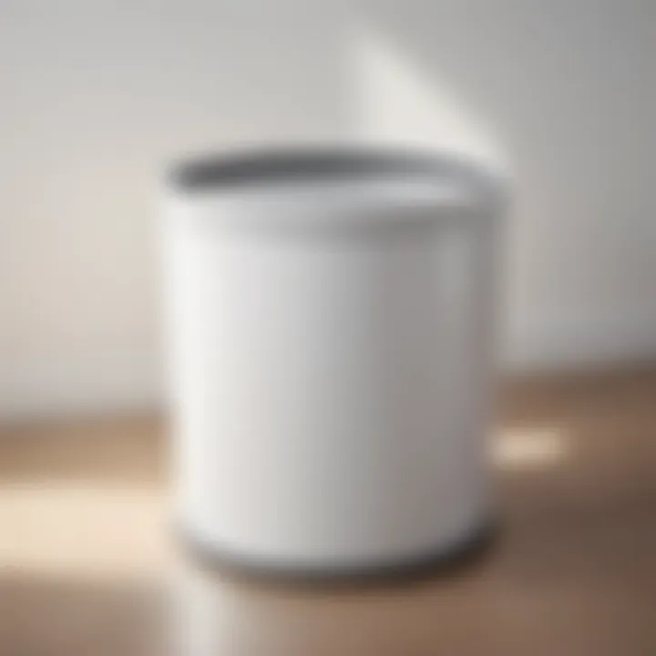 Minimalist White Trash Can Design