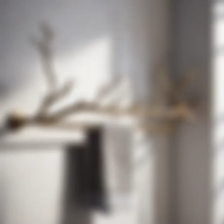 Sleek Branch Towel Rack Woodland Branch Towel Rack