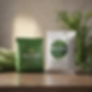 Eco-friendly symbols alongside Woolite packets highlighting their green credentials