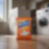 Convenience of Woolite Travel Size Packets Travel size laundry detergent packets displayed on a vibrant background