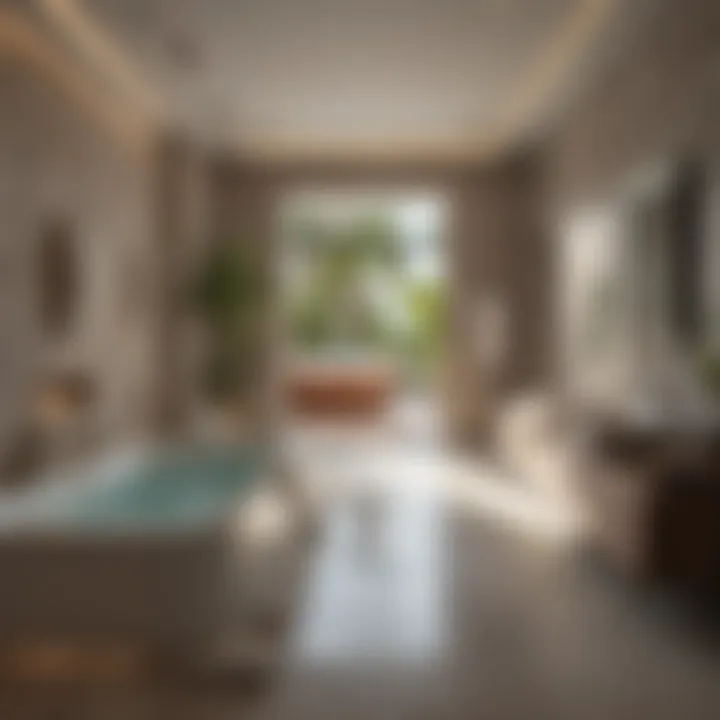 Tranquil Spa Retreat Spa-Like Bathroom with Jacuzzi Tub