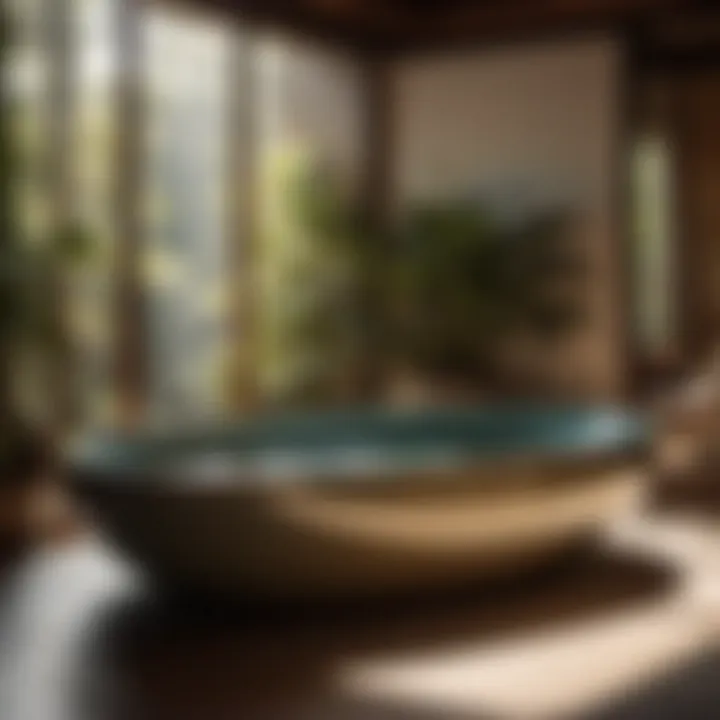 Zen Garden Inspired Bath Tub